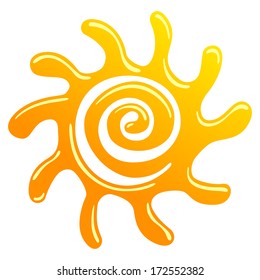Symbol der Sonne. eps8