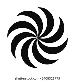 Symbol of the sun and eternity vector icon. Ancient natural pictogram