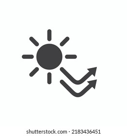 symbol of sunproof, sunproof icon, vector art.