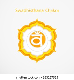 Symbol of Swadhisthana chakra vector