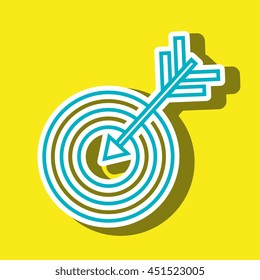 symbol of target isolated icon design, vector illustration  graphic 