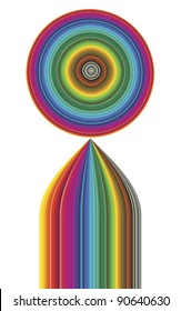 Symbol for a target point, which stands for a specific goal, idea or strategy