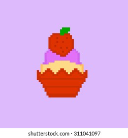 Symbol of tasty cakes for design food presentation 