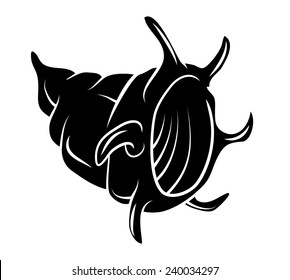 Symbol Tattoo of Sea Shell 