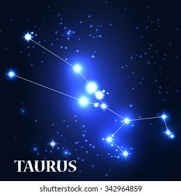Symbol: Taurus Zodiac Sign. Vector Illustration. EPS10
