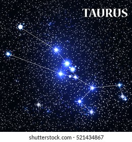 Symbol: Taurus Zodiac Sign. Vector Illustration. EPS10