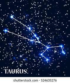 Symbol: Taurus Zodiac Sign. Vector Illustration. EPS10