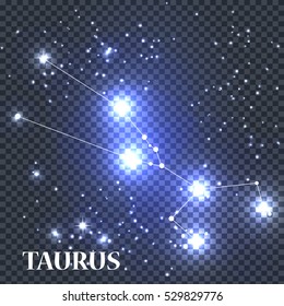 Symbol: Taurus Zodiac Sign. Vector Illustration. EPS10