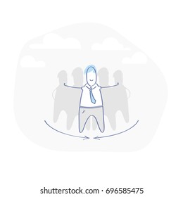 Símbolo de equipo, equipo, asociación, sinergia. Multitud de personas icono siluetas vector. Icono social. Diseño de línea plana. Concepto moderno de icono vectorial para elementos de sitio web, sitios web móviles, aplicaciones.