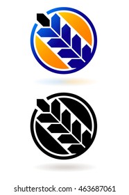 Symbol template. Diagonal form, cylinder element around the center