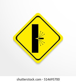 Symbol. Testing of weapons. Vector icon.