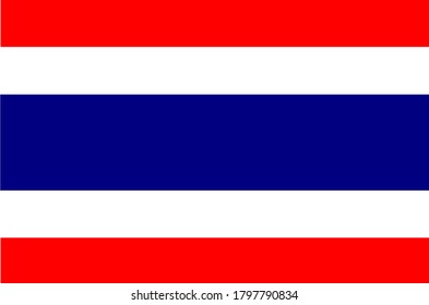 The symbol Thailand Flag Vector.