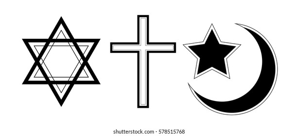 The symbol of the three known religions