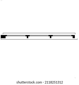 symbol of three small windows to make a house plan a civil engineering symbol