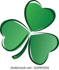 Symbol of a three-leaf irish clover - St. Patrick's Day emblem