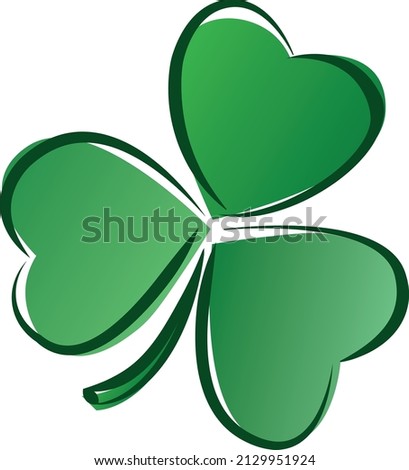 Symbol of a three-leaf irish clover - St. Patrick's Day emblem