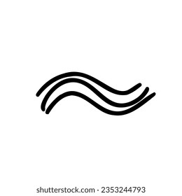 Symbol Tilde Skribble Schriftart in doodle Skribble Pinsel handgezeichnet Stil einzeln auf weißem Hintergrund. Für die Beschriftung, Präsentation, Bildung, Logo, Beschriftung, Branding, Abc, Alphabet.