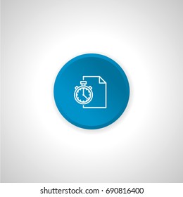 Symbol of time and documenti. Business concept.
Element in simple modern style.