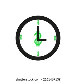 Symbol der Zeit ist Geld