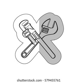 symbol tools icon design, vector illustration image