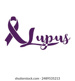 A symbol towards awareness of Lupus disease. Vector illustration.