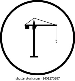 symbol of a tower crane