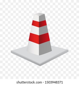 symbol of traffic icon vector, 3d icon icolated.