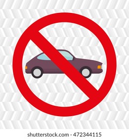 symbol transit car location vector illustration design