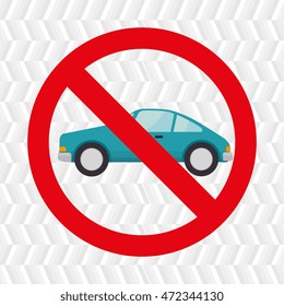 symbol transit car location vector illustration design