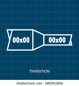 Symbol of Transition Vector illustration Symbol of Mechanical System