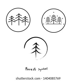 symbol tree minimal style,logo tree minimalism design