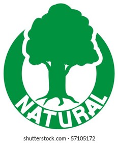 symbol of tree (natural, organic, seal, sign)