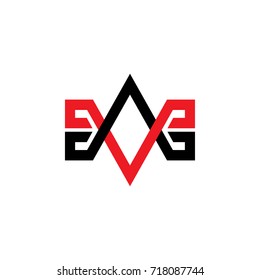 symbol triangles shapes logo symbol vector