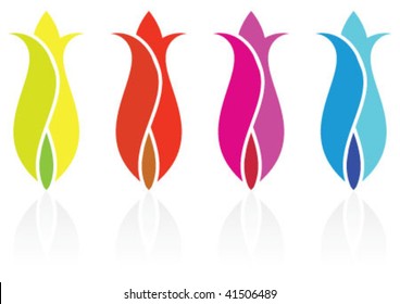 The symbol of tulip shape