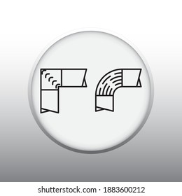 Symbol of Turning Venes Vector illustration Symbol of Mechanical System
