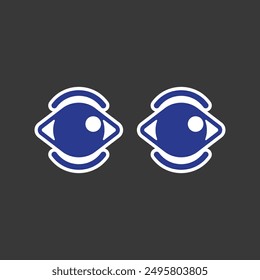 the symbol of two eyes means always monitoring