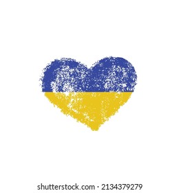 The symbol of the Ukrainian national flag is in the shape of a heart or love. ukraine law isolated on white background
