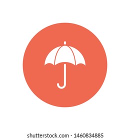 The symbol of an umbrella. The sign of an umbrella.