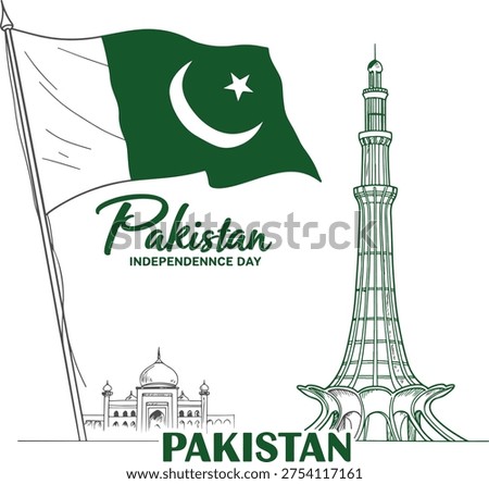 A symbol of unity rising above Pakistan’s breathtaking peaks.