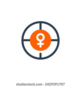 Symbol for Unity of Women's Day Vector Icon Illustration