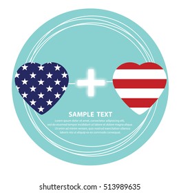 symbol USA. vector illustration