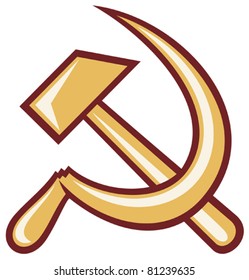 Symbol of USSR - hammer and sickle