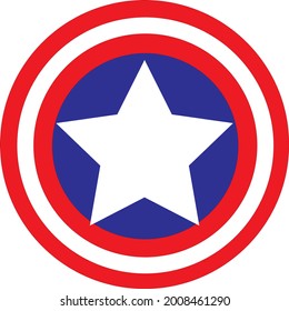 symbol vector of captain america