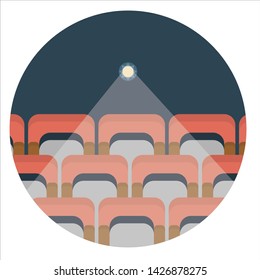 symbol vector cinema icon on the website