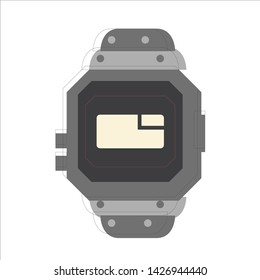 symbol vector digital clock icon on the website