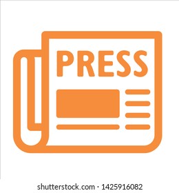 symbol vector icon Press Releases on the website