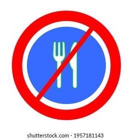 Symbol vector illustration Do not eat