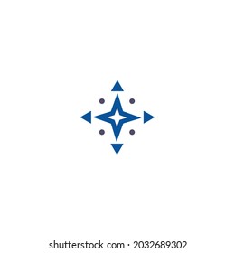 Symbol vector template Star Logo illustration