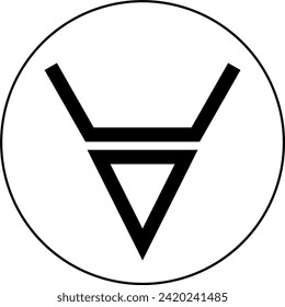 Símbolo veles Veles Vector de Dios eslavo