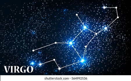 Symbol: Virgo Zodiac Sign. Vector Illustration. EPS10